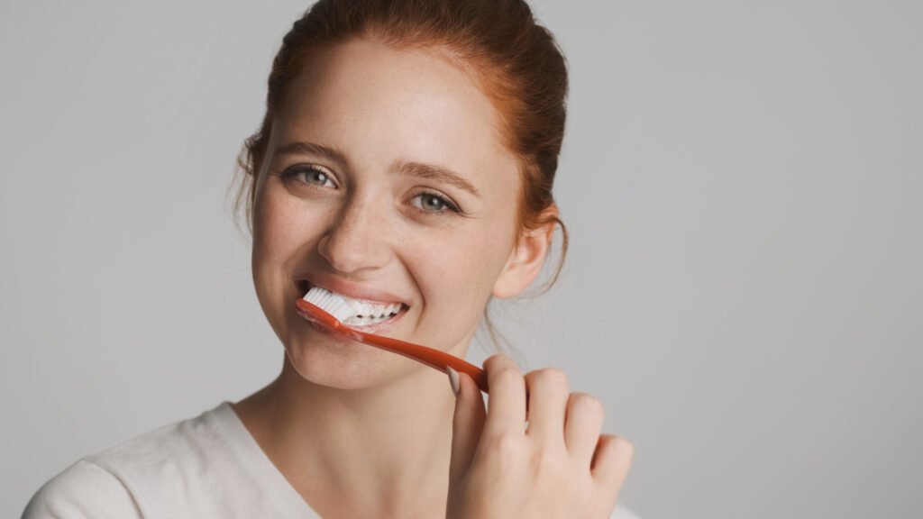 a Woman with the Best Toothbrush in Brentwood
